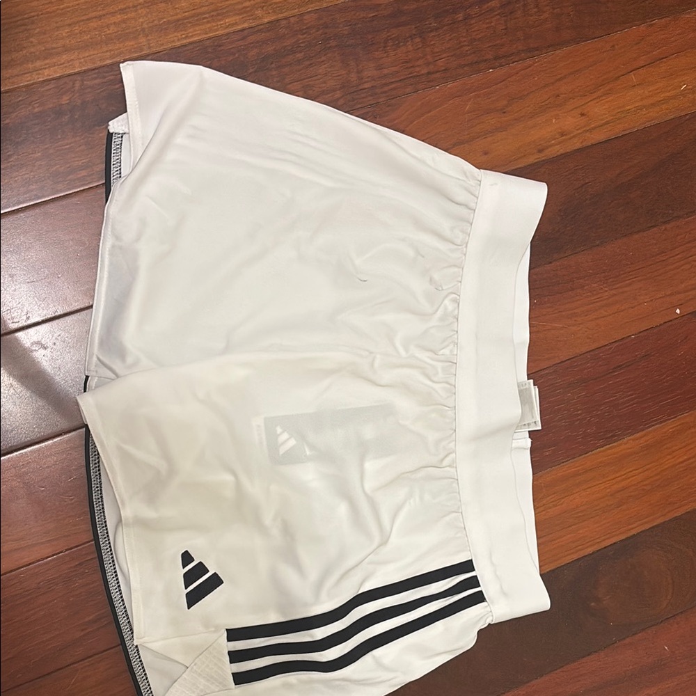 Adidas White Sports Shorts